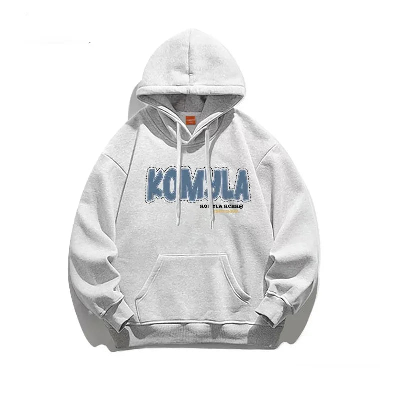 Loose Oversize Cotton Hoodie – Draped Casual Style for Spring & Autumn