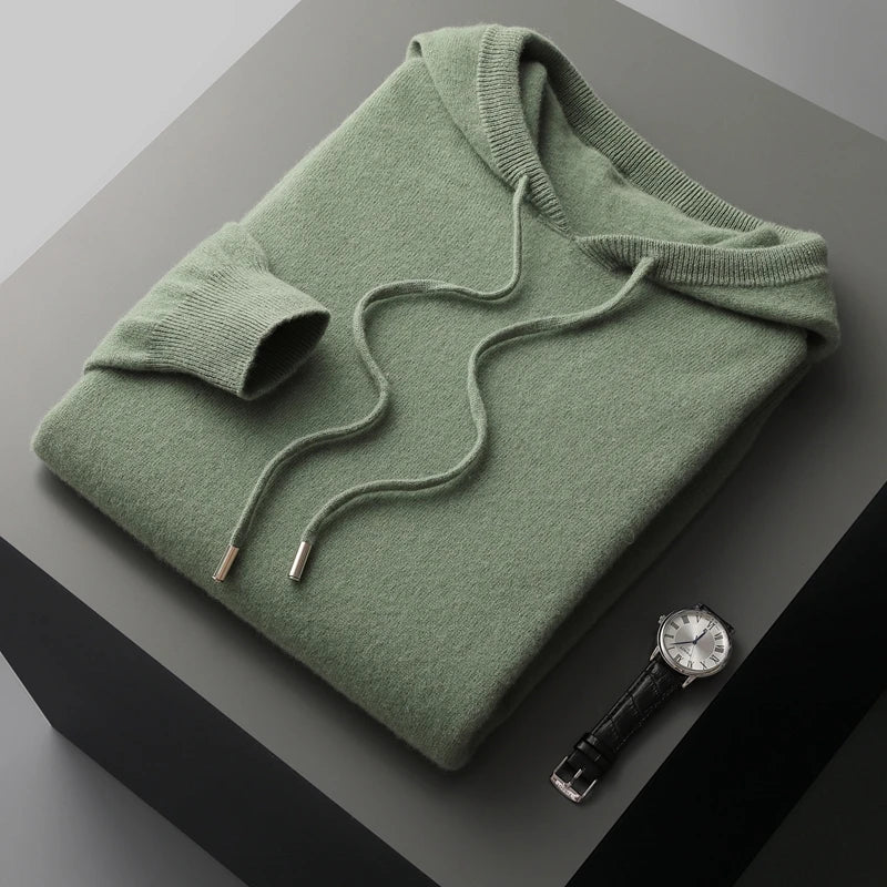 Men's Merino Wool Hoodie – Warm & Breathable