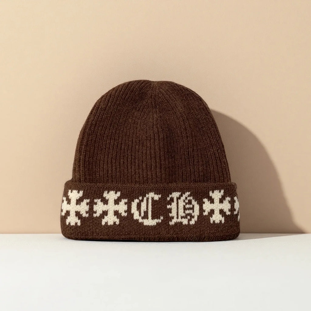 Cappello a Maglia Morbido e Caldo con Stampa Aliena per Uomini e Donne