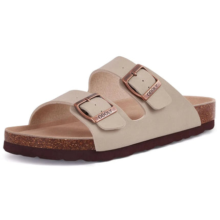 Plush Suede Clogs with Cork Insole – Arch Support for Everyday Comfort