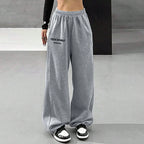 Mia Muse High-Waist Wide-Leg Pants – All‑Season Korean Casual Trousers-HighTouch