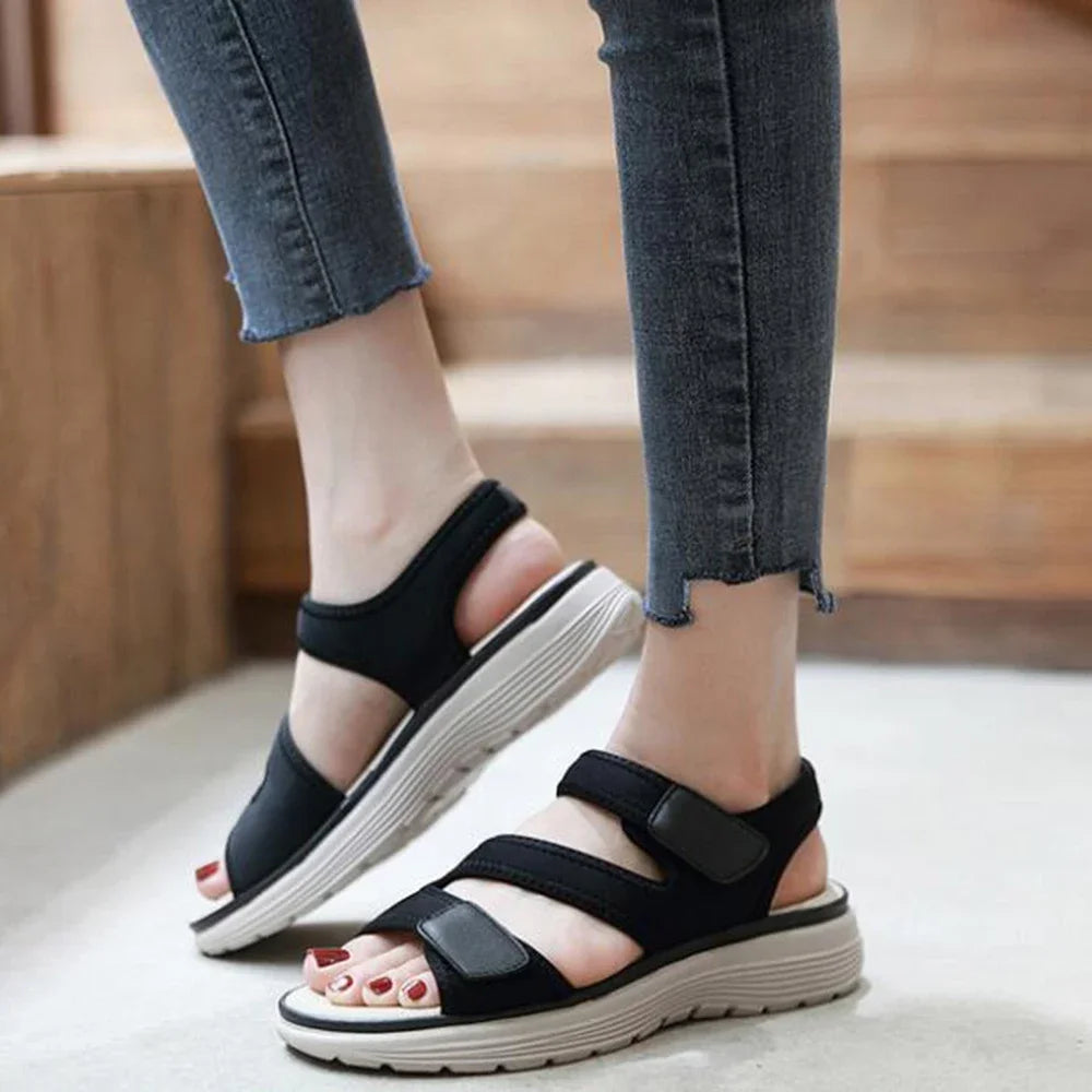 Women’s Flat Sandals Casual Summer Slip-On Shoes-HighTouch