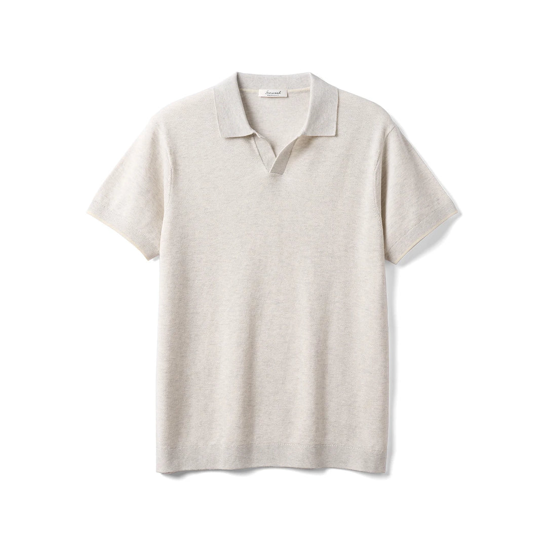 Summer Polo T-Shirts Men Tops Knit Short Sleeve-HighTouch