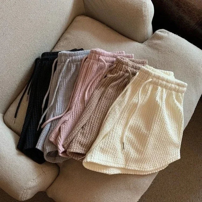 High-Waist Wide-Leg Running Shorts – Lightweight Gym Hot Pants for Women
