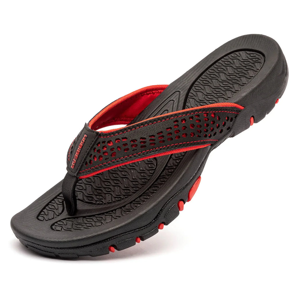Men’s Non-Slip Rubber Flip Flops – Lightweight & Quick-Dry Comfort-HighTouch