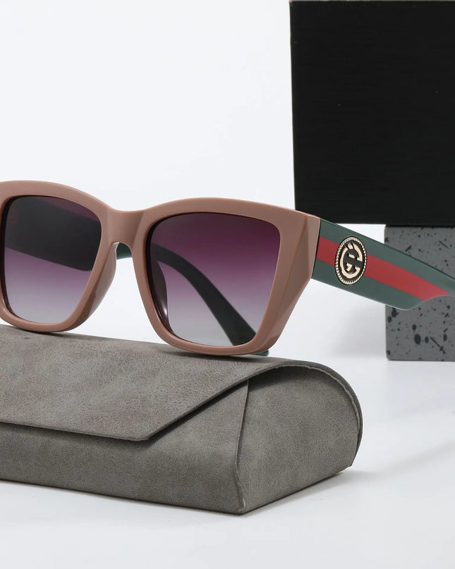 Oversized Vintage Square Polygon Sunglasses