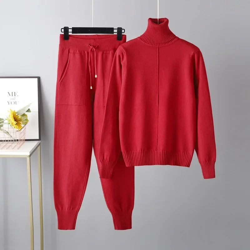 Women’s Soft Knit Two-Piece Set – Perfect Casual Wear-HighTouch