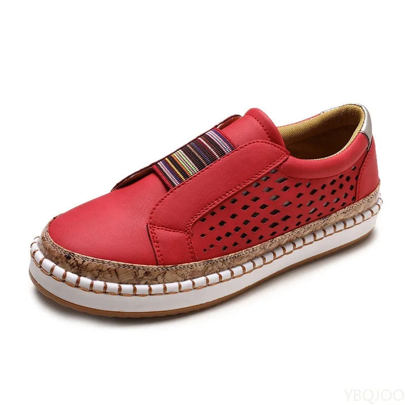 Hollow Flat Slip-On Casual Flats Shoe Women