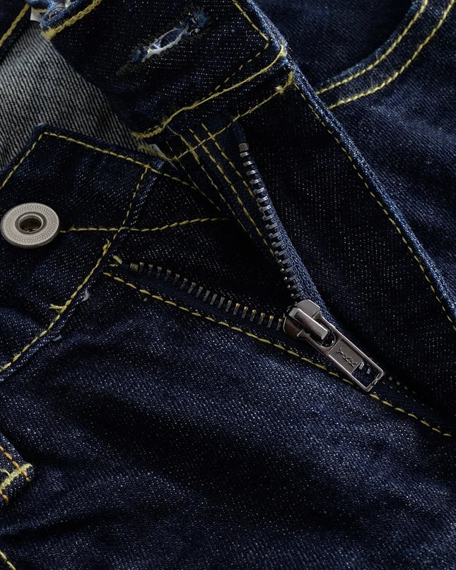 Heavy-weight Original Colour “Red Ear” Straight-Leg Jeans