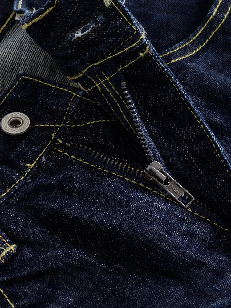 Heavy-weight Original Colour “Red Ear” Straight-Leg Jeans