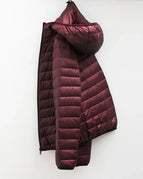 Wine red Hooded