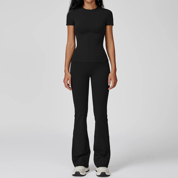 Women High Waist Yoga Set 2 Piece Fitness Gym Wear-HighTouch