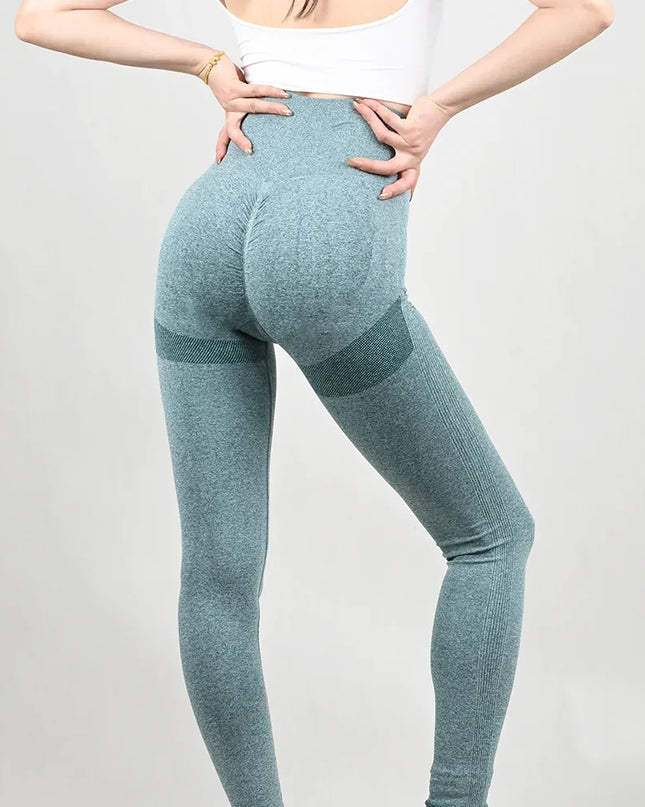 Women’s High-Waist Seamless Yoga Leggings – Stretchy Athletic Training Tights
