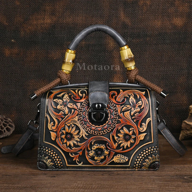Vintage PU Wide-Strap Bucket Crossbody Bag – Large Capacity Shoulder Satchel for Women