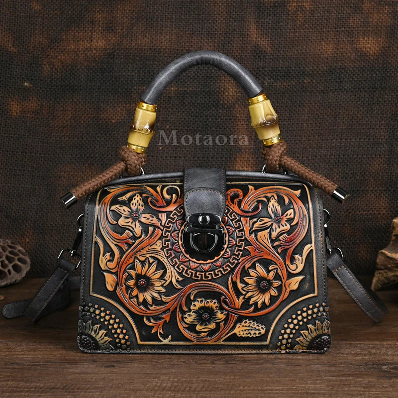 Vintage PU Wide-Strap Bucket Crossbody Bag – Large Capacity Shoulder Satchel for Women-HighTouch
