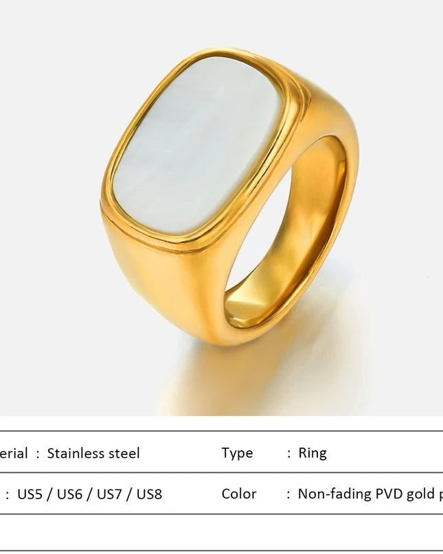 Vintage Shell Statement Ring