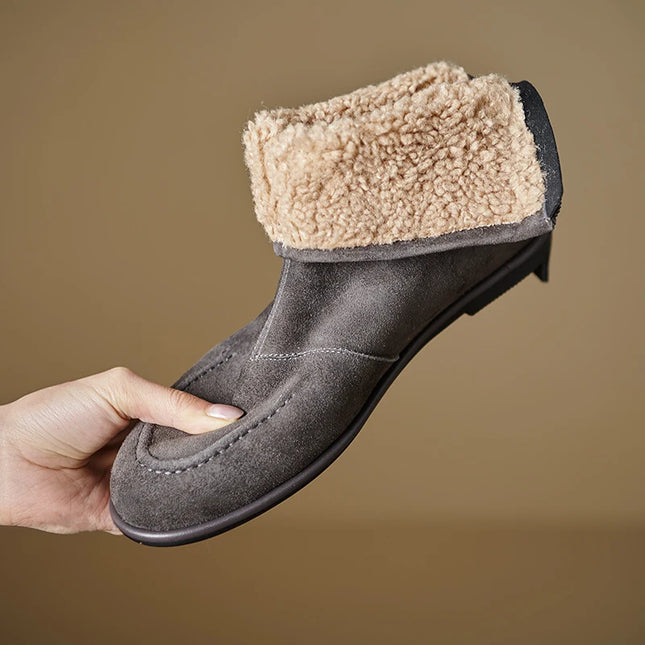Premium Sheep Suede Chelsea Ankle Boots