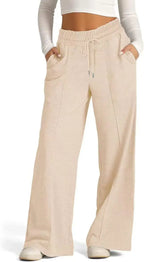 Women Loose Straight Leg Sweatpants Casual Lounge Pants-HighTouch