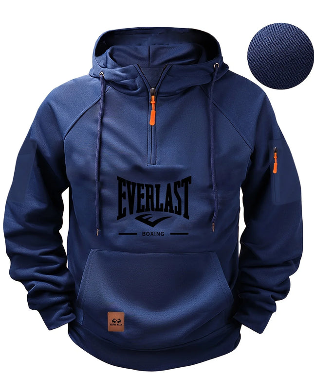 High-quality Men’s Multi-Zip Utility Hoodie – Fashionable Sweatshirt