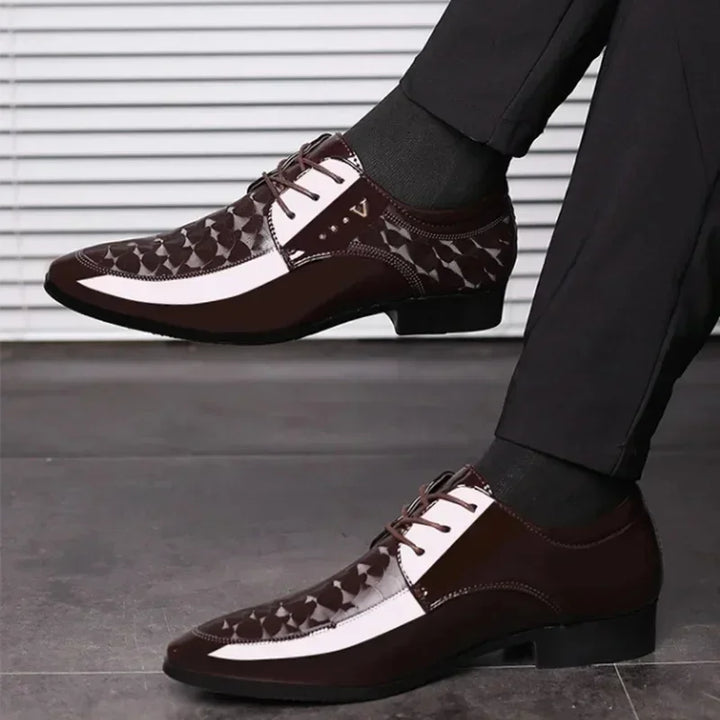 Men's Oxford Dress Shoes – Gloss Finish Lace-Up