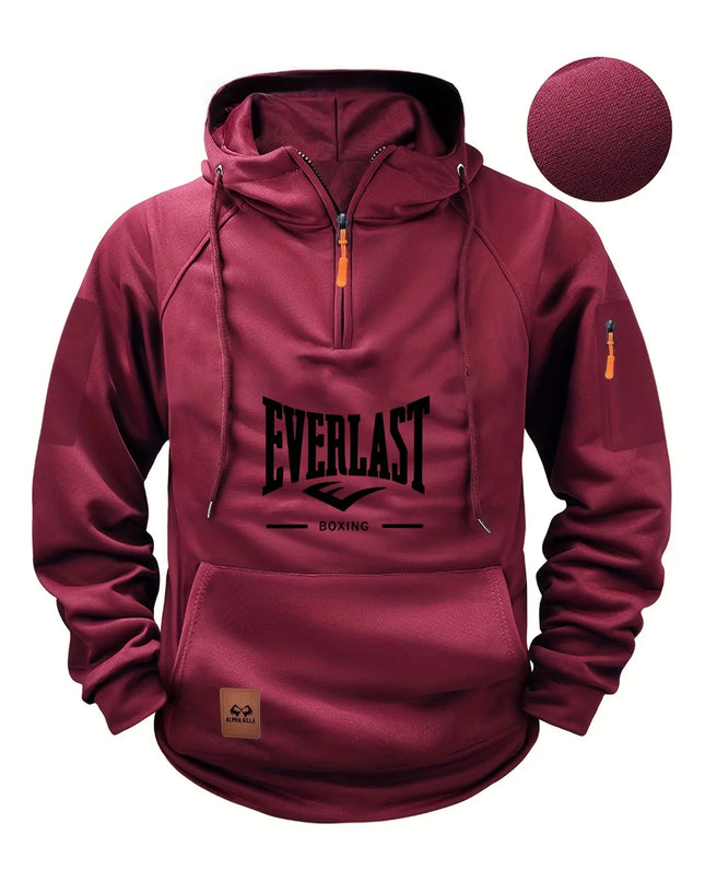 High-quality Men’s Multi-Zip Utility Hoodie – Fashionable Sweatshirt