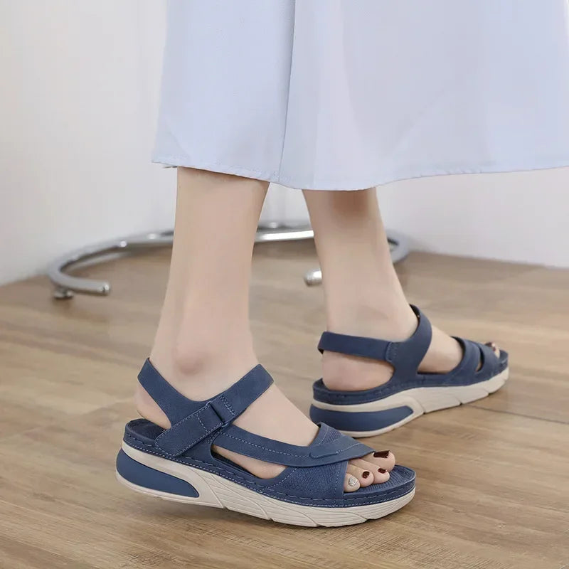 Slip-On Wedge Comfort Sandals Women-HighTouch