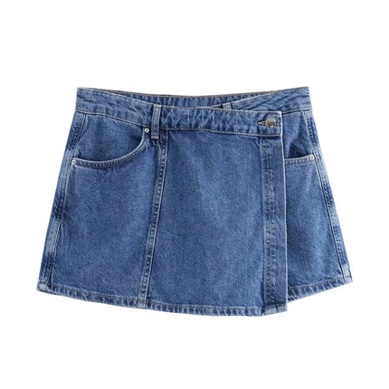 TRAF Blue Denim 2-Piece Set