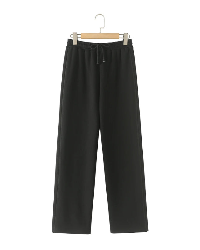 Women’s Casual Hooded Pullover & Straight Pants Set — Cozy, Chic & Versatile