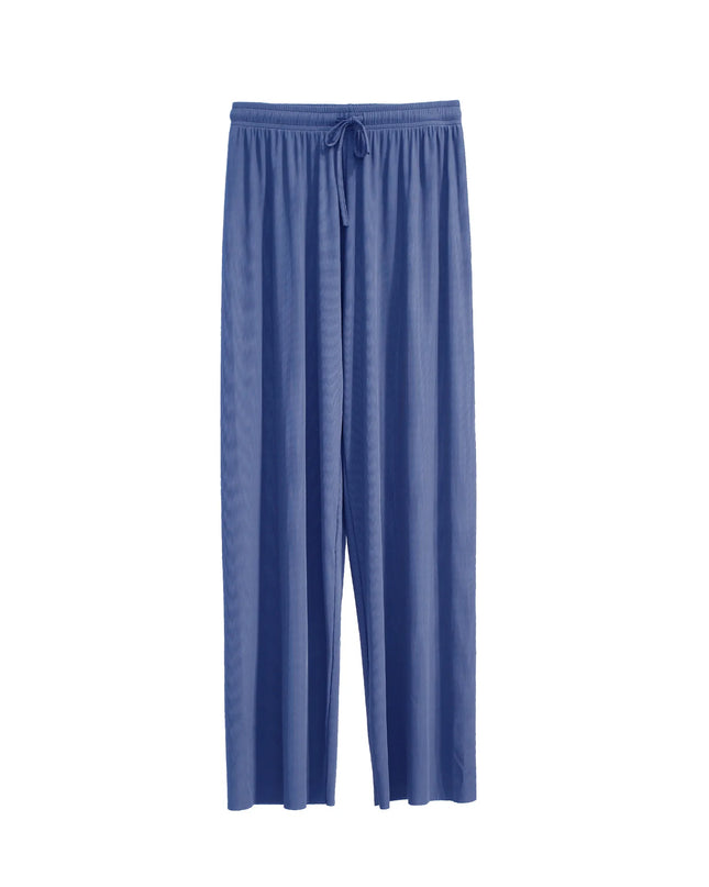 Summer Ice‑Silk Ankle‑Length Wide‑Leg Pants – Lightweight & Relaxed Fit