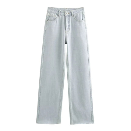 Wide-Leg High-Waist Jeans Women