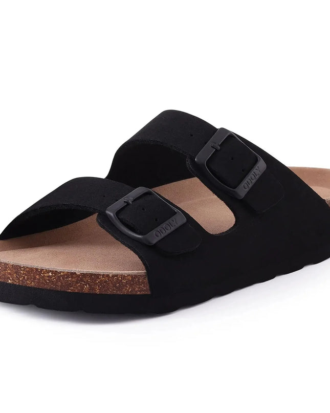 Plush Suede Clogs with Cork Insole – Arch Support for Everyday Comfort