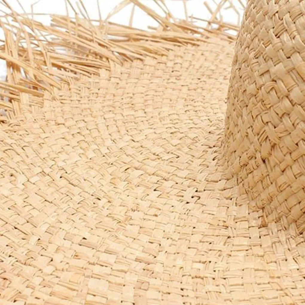 Women’s Wide‑Brim Floppy Straw Beach Hat-HighTouch