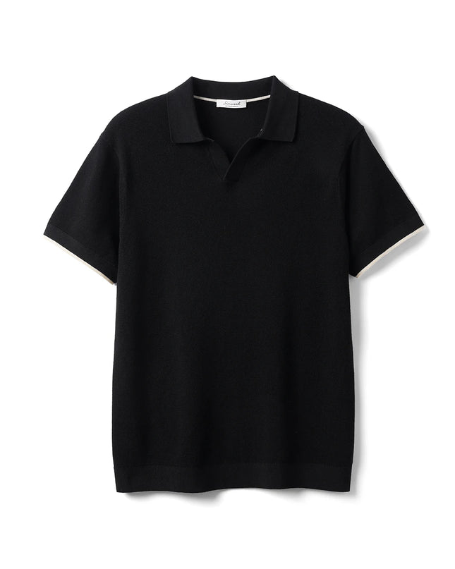 SIMWOOD | 14-Gauge Knit Short Sleeve Polo T-Shirts Men Tops