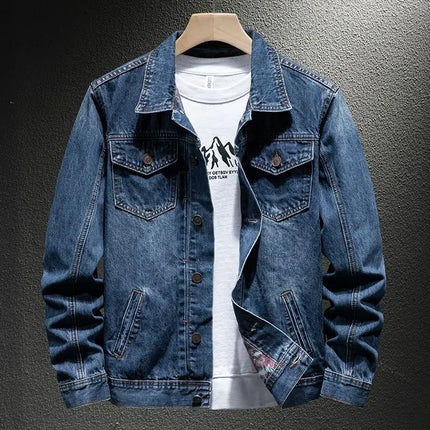Men’s Y2K Washed Denim Jacket