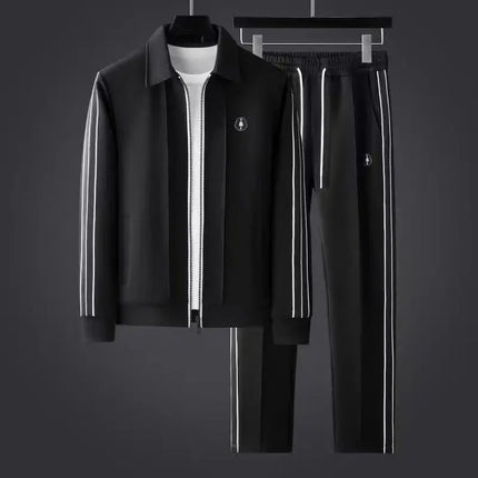 Men’s 2-Piece Tracksuit Set – Full Zip Jacket & Joggers
