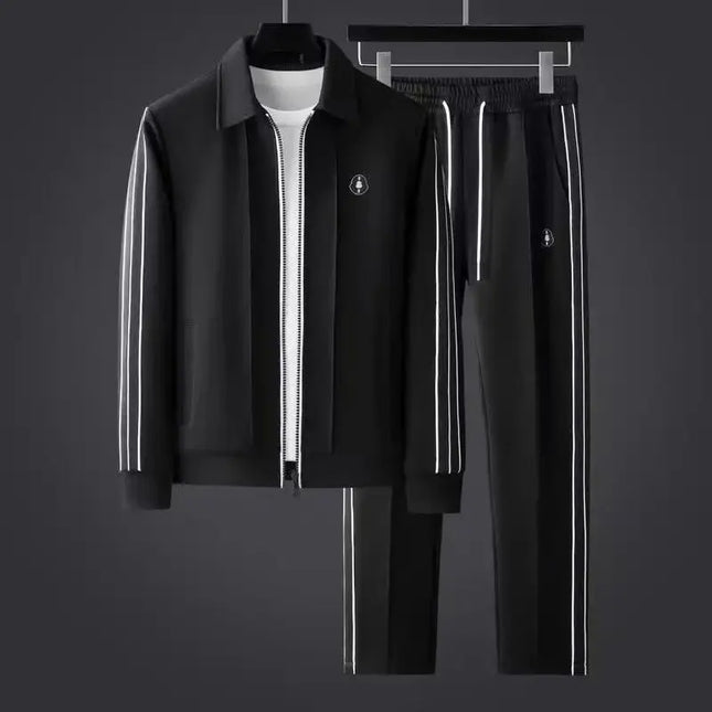 Men’s 2-Piece Tracksuit Set – Full Zip Jacket & Joggers