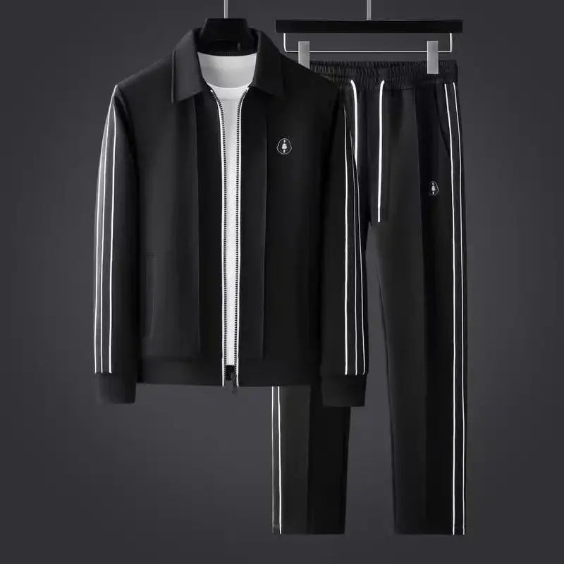 Men’s 2-Piece Tracksuit Set – Full Zip Jacket & Joggers-HighTouch