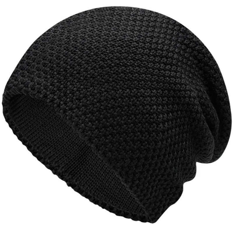 Big Size Knit Winter Beanie for Men & Women-HighTouch