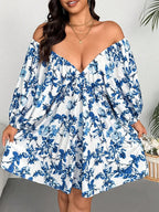 Floral Print Vacation Dress Women's Casual Elegant Maxi Dress for Summer