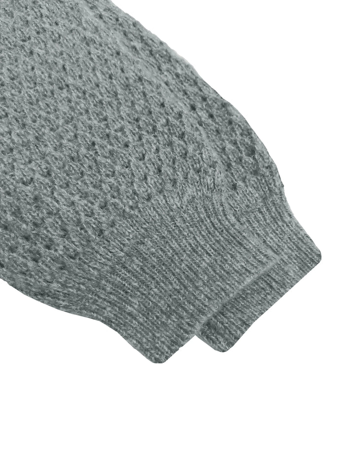 Women’s Lantern Sleeve Knitted Sweater-HighTouch