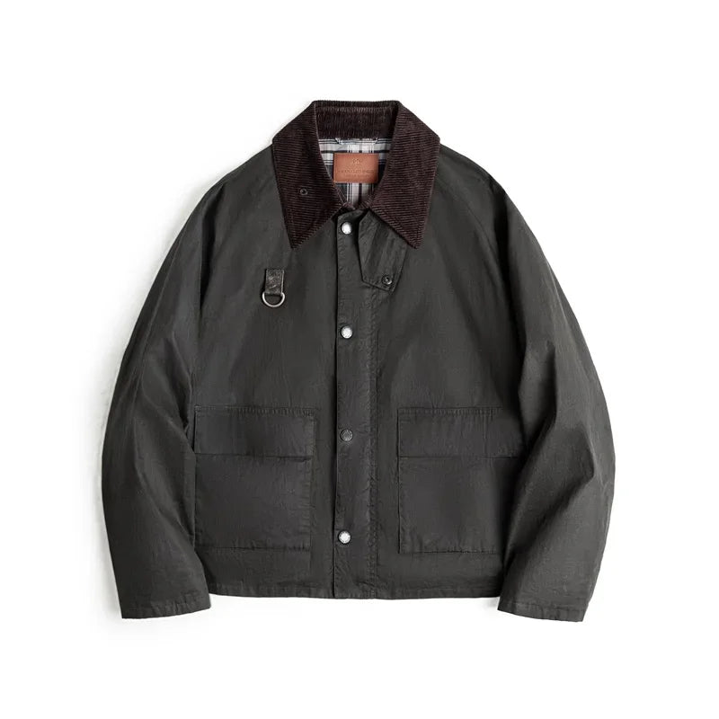 Waxed Spey Fishing Jacket Men-HighTouch