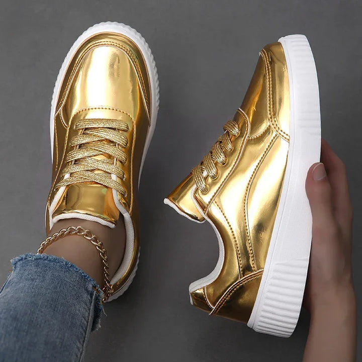 Women's Metallic Lightweight Sneakers