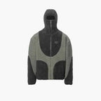Unisex Color-Blocked Stand-Collar Fleece Jacket – Y2K Streetwear