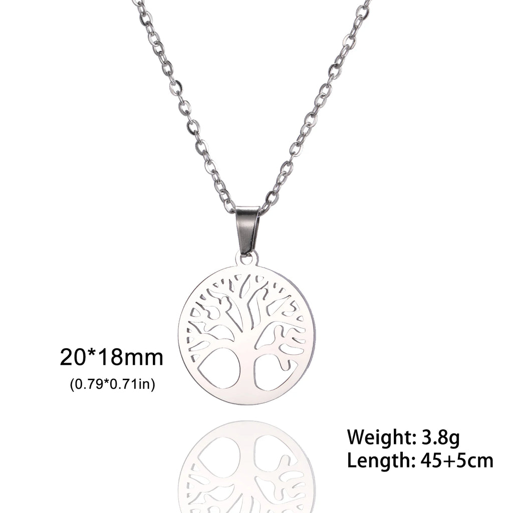 Skyrim Tree of Life Zircon Pendant Necklace-HighTouch