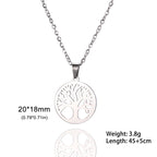 Skyrim Tree of Life Zircon Pendant Necklace-HighTouch