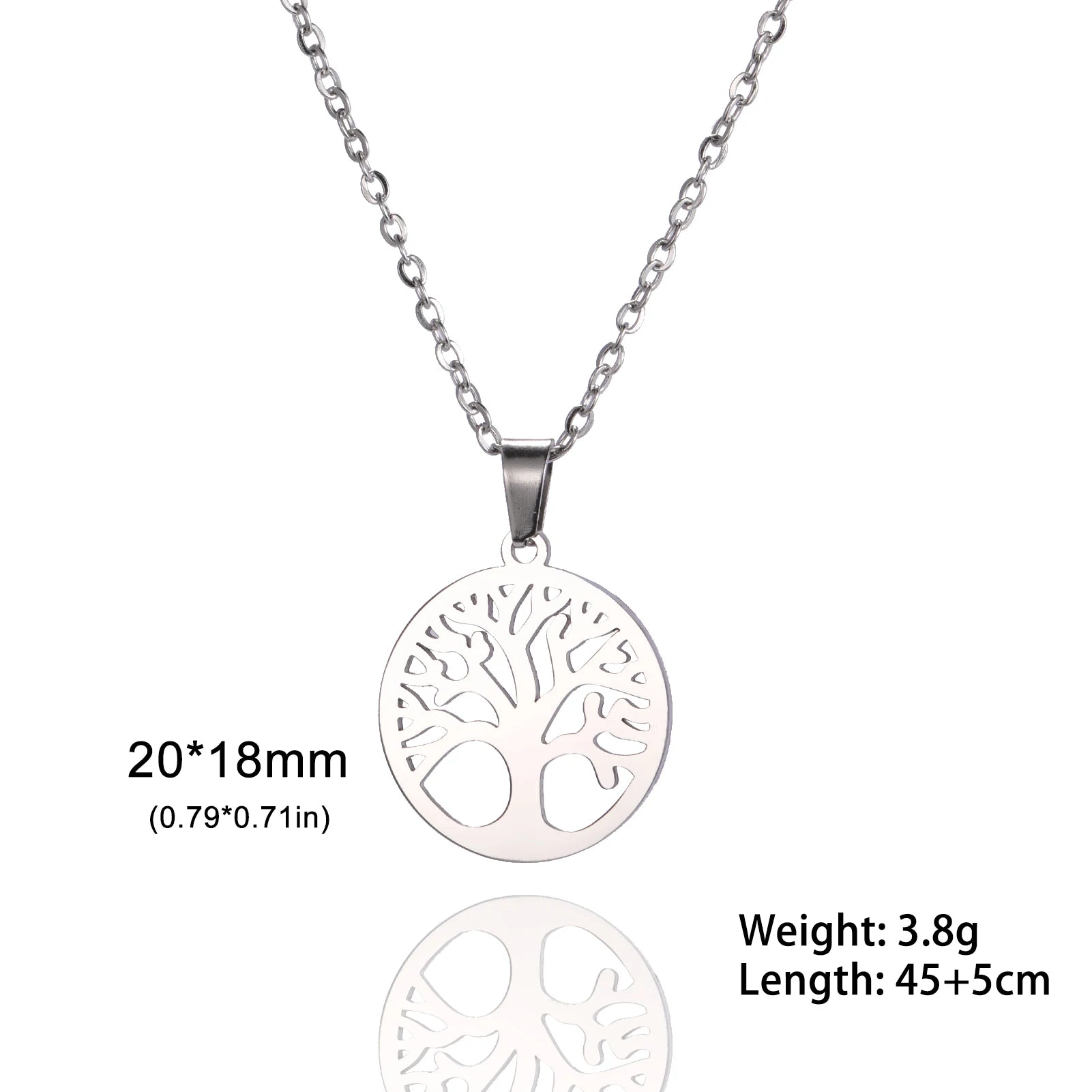 Skyrim Tree of Life Zircon Pendant Necklace-HighTouch