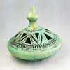 Sea Green Ceramic Lidded Pot - HighTouch 