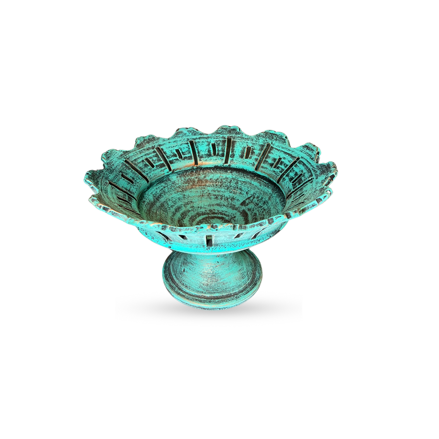 Sea Green Pedestal Bowl