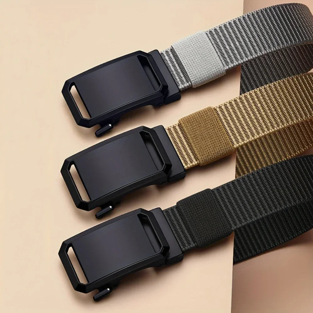 Automatic Buckle Canvas Tactical Belt