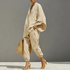 Gianna - Women Boho Elegant Linen Matching Set